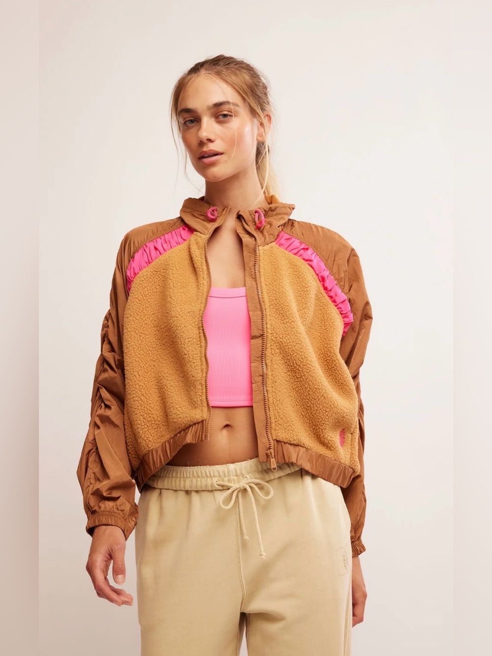 Free People Movement Amelia Zip Up Fleece